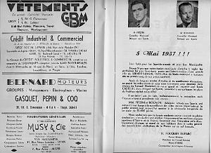 ORAN 5 MAI 1957 PLAQUETTE D INAUGURATION DU STADE MUNICIPAL  (4)
